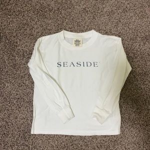 Long Sleeve Youth White Seaside Tee